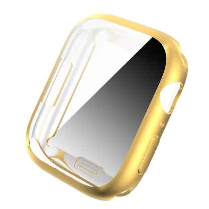 Shockproof TPU All-inclusive Electroplate Protective Case For Apple Watch Series 9 / 8 / 7 45mm(Gold) by buy2fix