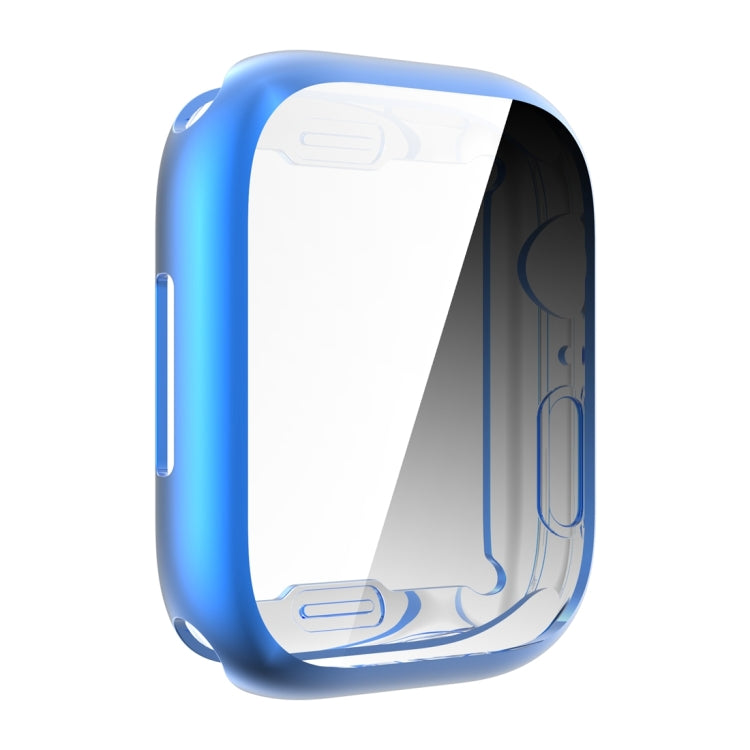 Shockproof TPU All-inclusive Electroplate Protective Case For Apple Watch Series 9 / 8 / 7 45mm(Blue) by buy2fix