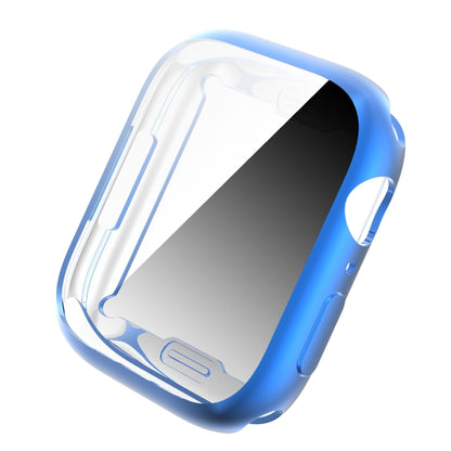 Shockproof TPU All-inclusive Electroplate Protective Case For Apple Watch Series 9 / 8 / 7 45mm(Blue) by buy2fix