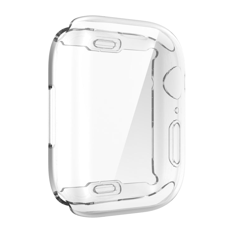 Shockproof TPU All-inclusive Electroplate Protective Case For Apple Watch Series 9 / 8 / 7 45mm(Transparent) by buy2fix