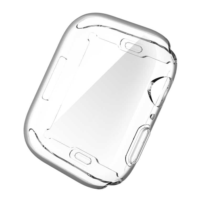 Shockproof TPU All-inclusive Electroplate Protective Case For Apple Watch Series 9 / 8 / 7 45mm(Transparent) by buy2fix