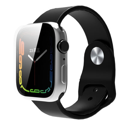 Shockproof TPU All-inclusive Electroplate Protective Case For Apple Watch Series 9 / 8 / 7 45mm(Silver) by buy2fix