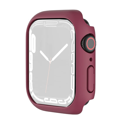 Shockproof TPU Protective Case For Apple Watch Series 9 / 8 / 7 41mm(Dark Red) by buy2fix