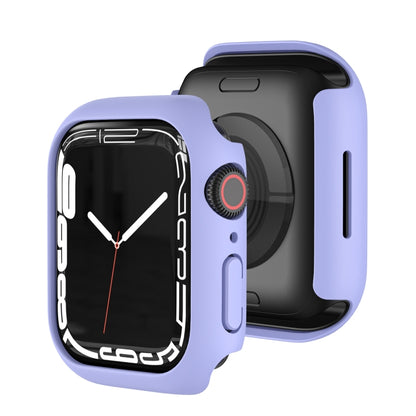 Shockproof TPU Protective Case For Apple Watch Series 9 / 8 / 7 41mm(Pink Purple) by buy2fix