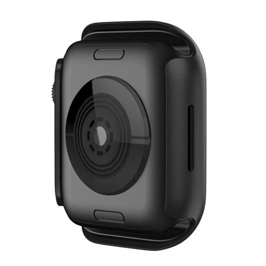 Shockproof TPU Protective Case For Apple Watch Series 9 / 8 / 7 41mm(Black) by buy2fix