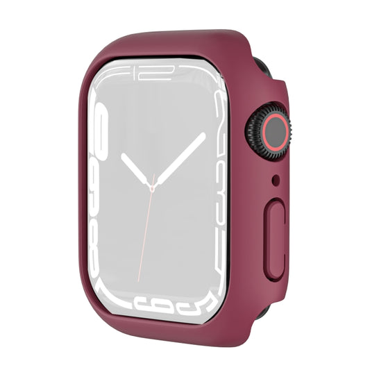 Shockproof TPU Protective Case For Apple Watch Series 9 / 8 / 7 45mm(Dark Red) by buy2fix