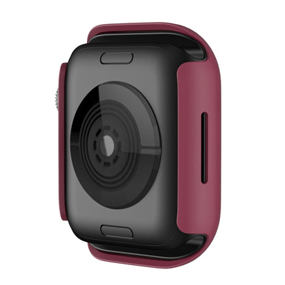Shockproof TPU Protective Case For Apple Watch Series 9 / 8 / 7 45mm(Dark Red) by buy2fix