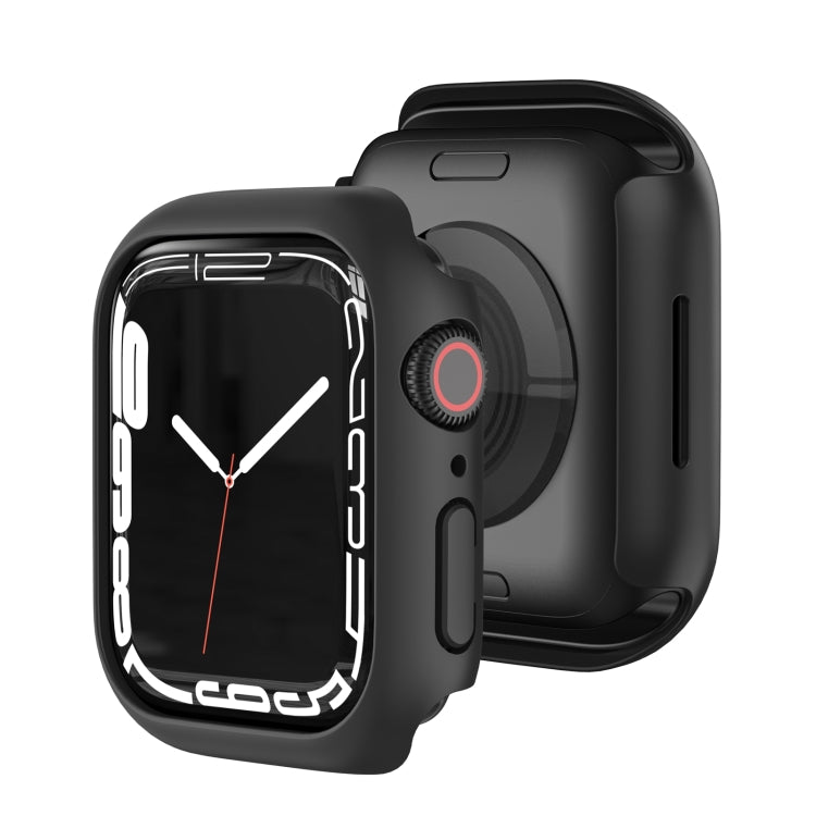 Shockproof TPU Protective Case For Apple Watch Series 9 / 8 / 7 45mm(Black) by buy2fix