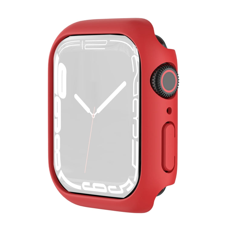 Shockproof TPU Protective Case For Apple Watch Series 9 / 8 / 7 45mm(Red) by buy2fix