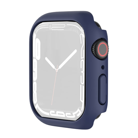 Shockproof TPU Protective Case For Apple Watch Series 9 / 8 / 7 45mm(Dark Blue) by buy2fix