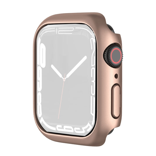Shockproof TPU Protective Case For Apple Watch Series 9 / 8 / 7 45mm(Rose Gold) by buy2fix