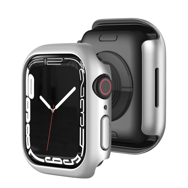 Shockproof TPU Protective Case For Apple Watch Series 9 / 8 / 7 45mm(Silver) by buy2fix