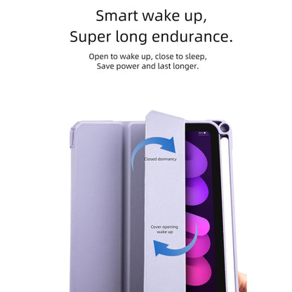 For iPad mini 6 / mini 2024 Mutural Pinyue Series Horizontal Flip Tablet Case with Holder & Pen Slot & Sleep / Wake-up Function(Blue) - iPad mini 6 Cases by Mutural | Online Shopping UK | buy2fix