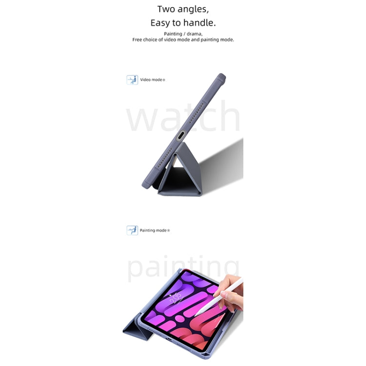 For iPad mini 6 / mini 2024 Mutural Pinyue Series Horizontal Flip Tablet Case with Holder & Pen Slot & Sleep / Wake-up Function(Sky Blue) - iPad mini 6 Cases by Mutural | Online Shopping UK | buy2fix