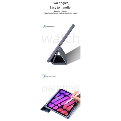 For iPad mini 6 / mini 2024 Mutural Pinyue Series Horizontal Flip Tablet Case with Holder & Pen Slot & Sleep / Wake-up Function(Sky Blue) - iPad mini 6 Cases by Mutural | Online Shopping UK | buy2fix