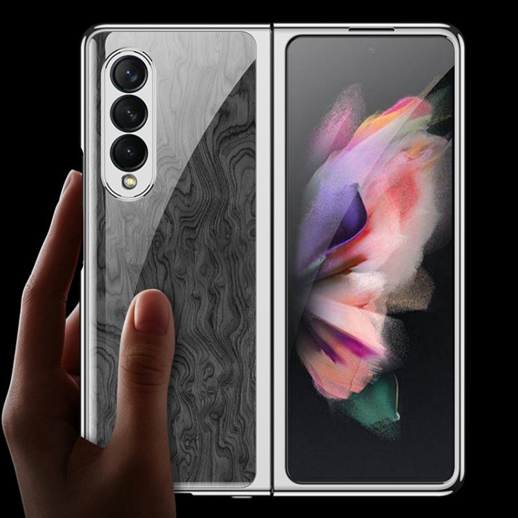 For Samsung Galaxy Z Fold3 5G GKK Electroplating Painted Tempered Glass Phone Case(Lion) - Galaxy Phone Cases by GKK | Online Shopping UK | buy2fix