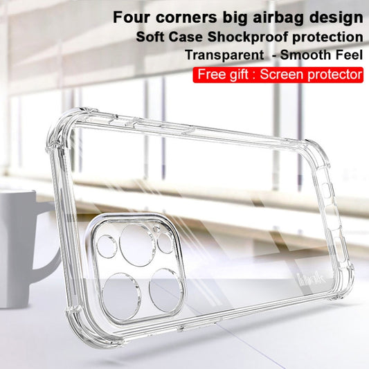 For iPhone 13 Pro IMAK All-inclusive Shockproof Airbag TPU Phone Case with Screen Protector (Transparent) - iPhone 13 Pro Cases by imak | Online Shopping UK | buy2fix