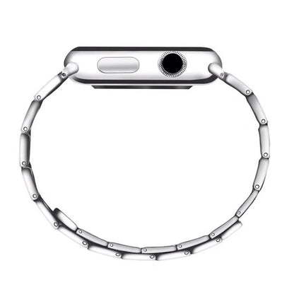 Bamboo Joint Magnetic Steel Watch Band For Apple Watch Ultra 49mm&Watch Ultra 2 49mm / Series 9&8&7 45mm / SE 3&SE 2&6&SE&5&4 44mm / 3&2&1 42mm(Silver) by buy2fix