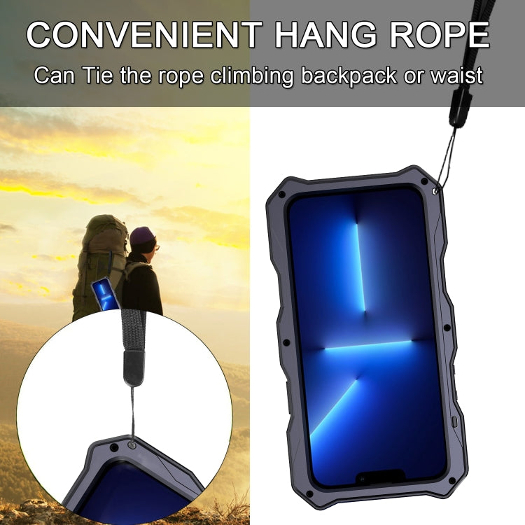 For iPhone 12 / 12 Pro Camshield Shockproof Life Waterproof Dustproof Metal Case with Holder(Black) - iPhone 12 / 12 Pro Cases by buy2fix | Online Shopping UK | buy2fix