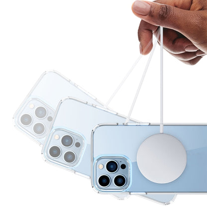 For iPhone 13 Pro Crystal Clear Series MagSafe TPU Magnetic Phone Case (Transparent Black) - iPhone 13 Pro Cases by buy2fix | Online Shopping UK | buy2fix