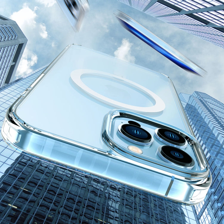 For iPhone 13 Pro Crystal Clear Series MagSafe TPU Magnetic Phone Case (Transparent Black) - iPhone 13 Pro Cases by buy2fix | Online Shopping UK | buy2fix