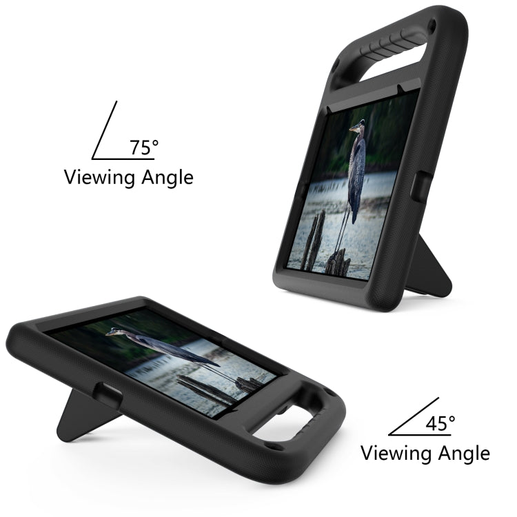 For iPad mini 2024 / mini 6 Handle Portable EVA Shockproof Tablet Case with Triangle Holder(Black) - iPad mini 6 Cases by buy2fix | Online Shopping UK | buy2fix