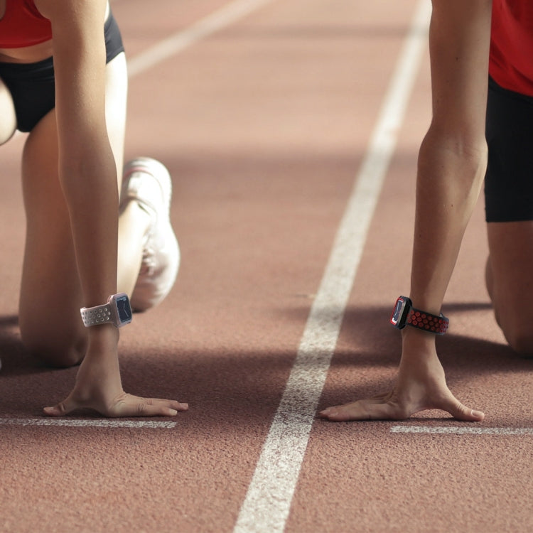 Shockproof PC Protective Case For Apple Watch Series 9 / 8 / 7 45mm(Pink + White) by buy2fix