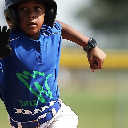 Shockproof PC Protective Case For Apple Watch Series 9 / 8 / 7 45mm(Black + Red) by buy2fix