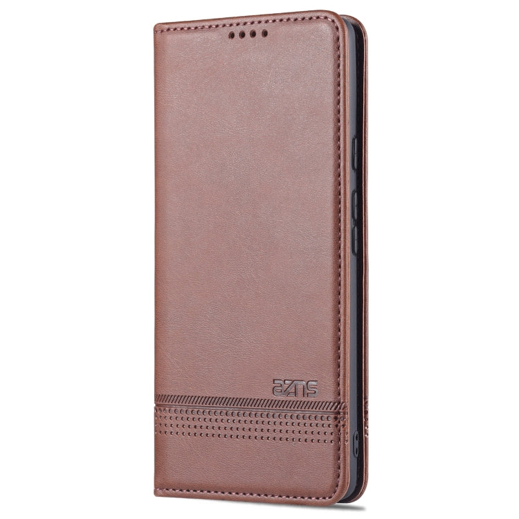 For Google Pixel 6 AZNS Magnetic Calf Texture Horizontal Flip Phone Leather Case(Dark Brown) - Google Cases by AZNS | Online Shopping UK | buy2fix