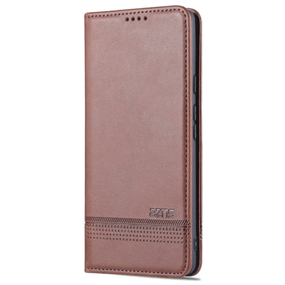 For Google Pixel 6 Pro AZNS Magnetic Calf Texture Horizontal Flip Phone Leather Case(Dark Brown) - Google Cases by AZNS | Online Shopping UK | buy2fix