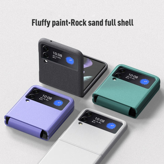 For Samsung Galaxy Z Flip3 5G Rock Sand All Inclusive Phone Case(Grey) - Galaxy Phone Cases by GKK | Online Shopping UK | buy2fix
