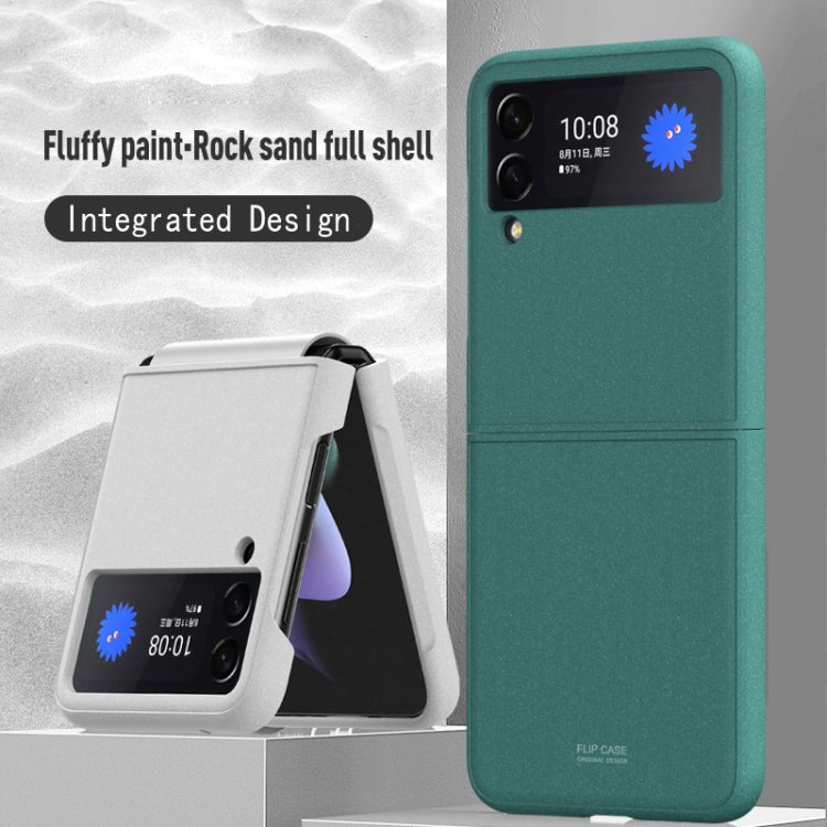 For Samsung Galaxy Z Flip3 5G Rock Sand All Inclusive Phone Case(Purple) - Galaxy Phone Cases by GKK | Online Shopping UK | buy2fix
