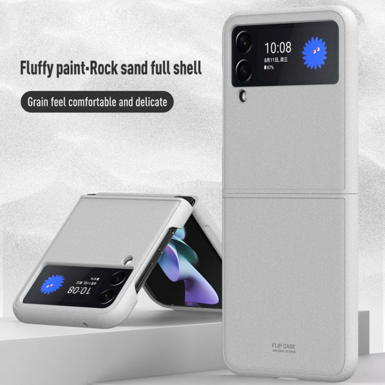 For Samsung Galaxy Z Flip3 5G Rock Sand All Inclusive Phone Case(Purple) - Galaxy Phone Cases by GKK | Online Shopping UK | buy2fix