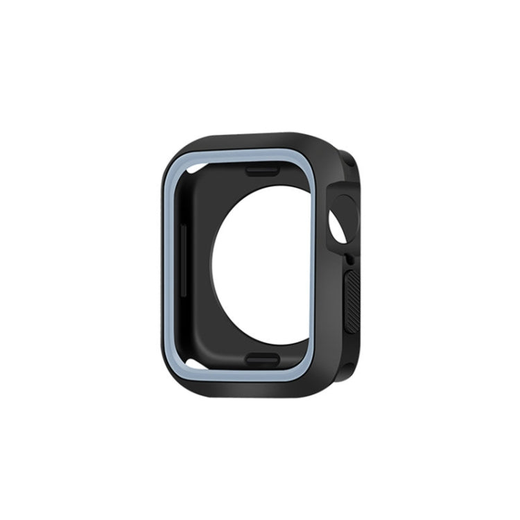 Two-color Shockproof Protective Case For Apple Watch Series 9 / 8 / 7 41mm(Blue Grey) by buy2fix