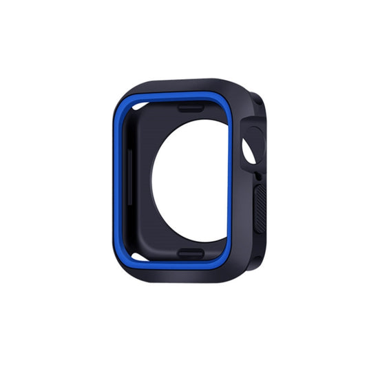 Two-color Shockproof Protective Case For Apple Watch Series 9 / 8 / 7 41mm(Blue) by buy2fix