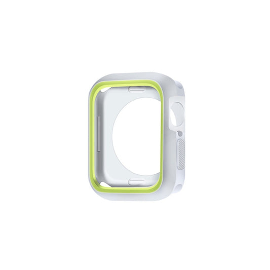 Two-color Shockproof Protective Case For Apple Watch Series 9 / 8 / 7 41mm(Green White) by buy2fix