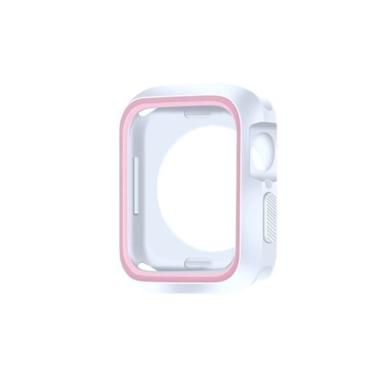 Two-color Shockproof Protective Case For Apple Watch Series 9 / 8 / 7 41mm(Light Pink) by buy2fix