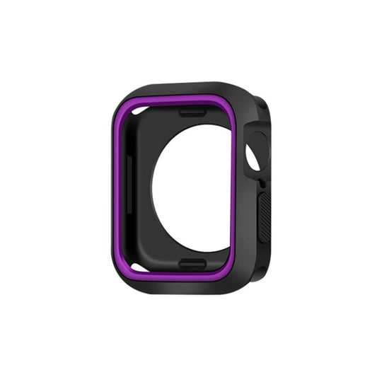 Two-color Shockproof Protective Case For Apple Watch Series 9 / 8 / 7 41mm(Purple) by buy2fix