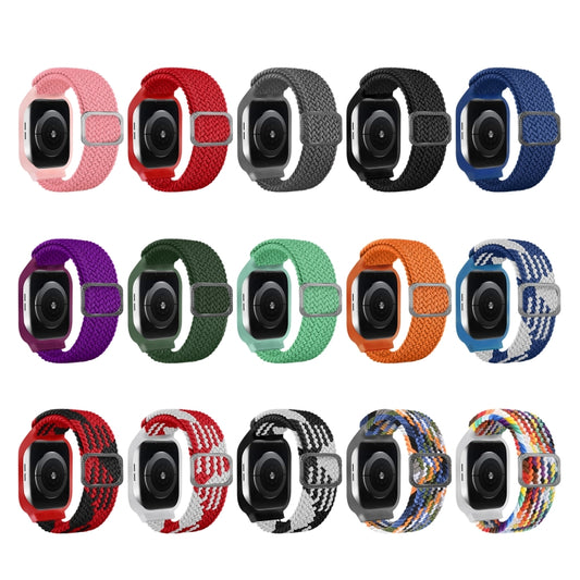 TPU Frame Buckle Braid Integrated Watch Band For Apple Watch Series 6 & SE & 5 & 4 40mm / 3 & 2 & 1 38mm(Denim) by buy2fix