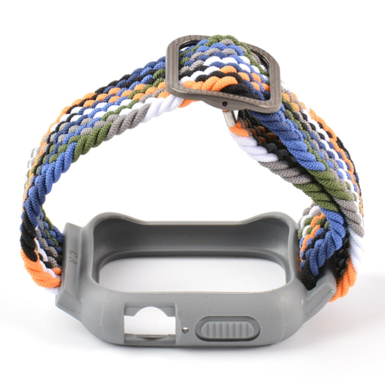 TPU Frame Buckle Braid Integrated Watch Band For Apple Watch Series 6 & SE & 5 & 4 40mm / 3 & 2 & 1 38mm(Denim) by buy2fix