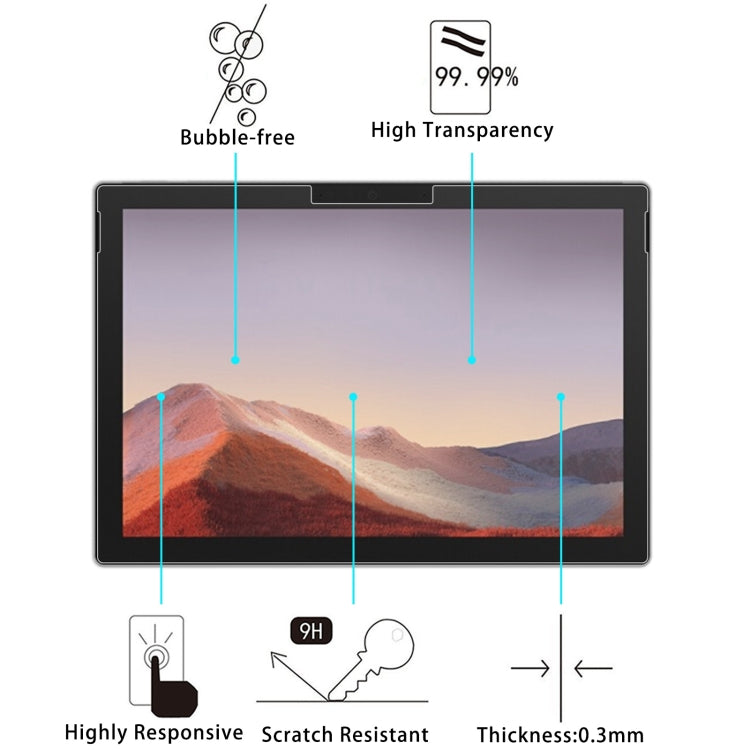For Microsoft Surface Pro 8 /  Pro X 9H 2.5D Explosion-proof Tempered Tablet Glass Film - Others by buy2fix | Online Shopping UK | buy2fix