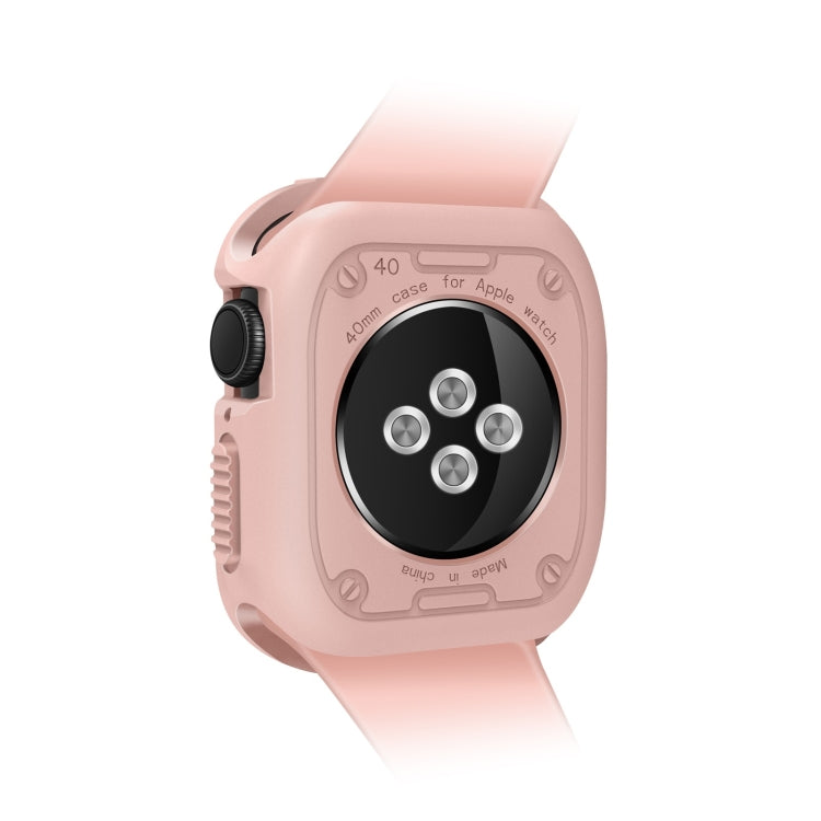 Silicone Shockproof Watch Protective Case For Apple Watch Series 9 / 8 / 7 45mm(Pink) by buy2fix