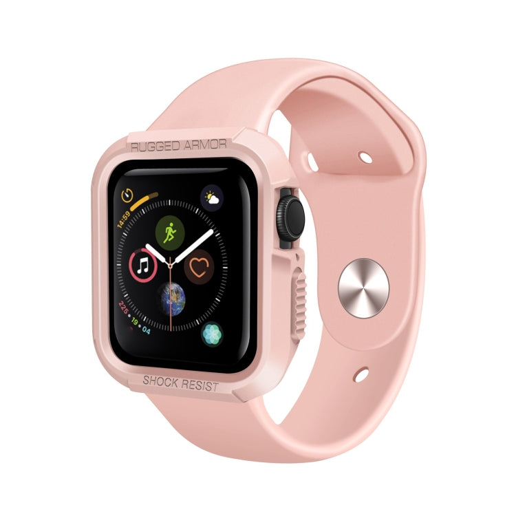 Silicone Shockproof Watch Protective Case For Apple Watch Series 9 / 8 / 7 45mm(Pink) by buy2fix