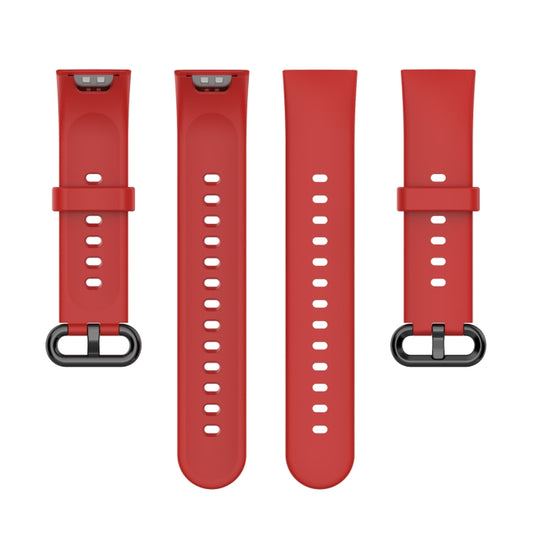 For Xiaomi Redmi Watch 2 Solid Color Silicone Strap Watch Band(Red) - Watch Bands by buy2fix | Online Shopping UK | buy2fix