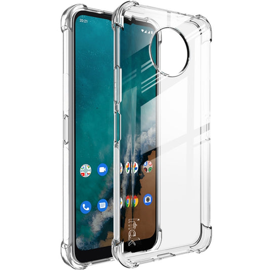 For Nokia G50 imak All-inclusive Shockproof Airbag TPU Phone Case with Screen Protector(Transparent) by imak