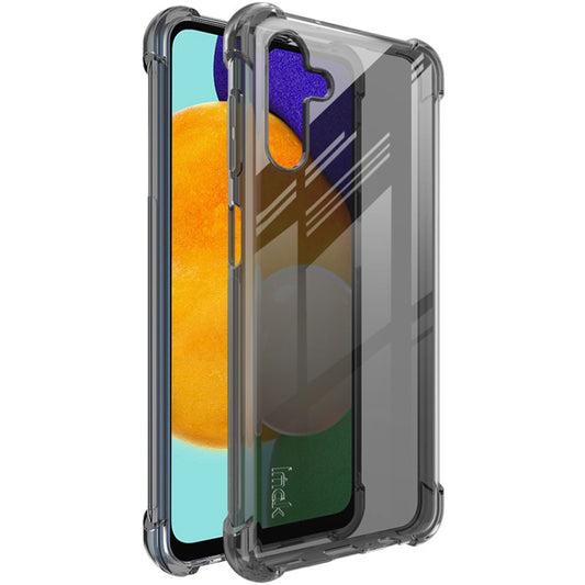 For Samsung Galaxy A13 5G imak All-inclusive Shockproof Airbag TPU Phone Case with Screen Protector(Transparent Black) by imak