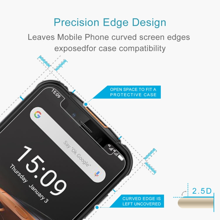 50 PCS 0.26mm 9H 2.5D Tempered Glass Film For Ulefone Armor 5 / 5S by buy2fix
