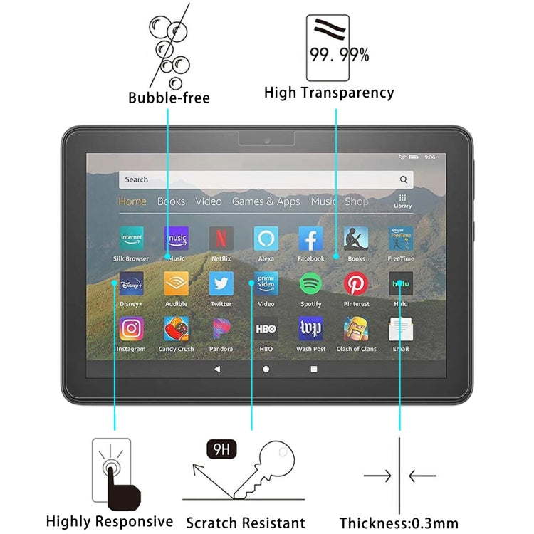 9H 2.5D Explosion-proof Tempered Tablet Glass Film For Amazon Kindle Fire HD 8 2020 / 2022 - Others by buy2fix | Online Shopping UK | buy2fix