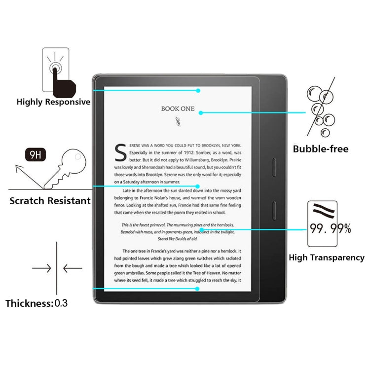 9H 2.5D Explosion-proof Tempered Tablet Glass Film For Amazon Kindle Oasis 2017 - Others by buy2fix | Online Shopping UK | buy2fix