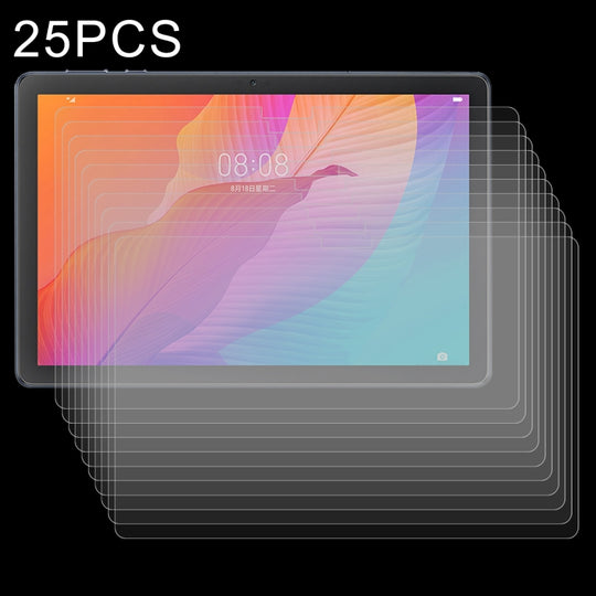 25 PCS/Pack 9H 2.5D Explosion-proof Tempered Tablet Glass Film For Huawei MatePad T 10s / T 10 / Enjoy 2 / Teclast P40HD / M40 Plus / Blackview Tab 12 Pro / Oscal Pad 10 / Oscal Pad 13 / Itel Pad One